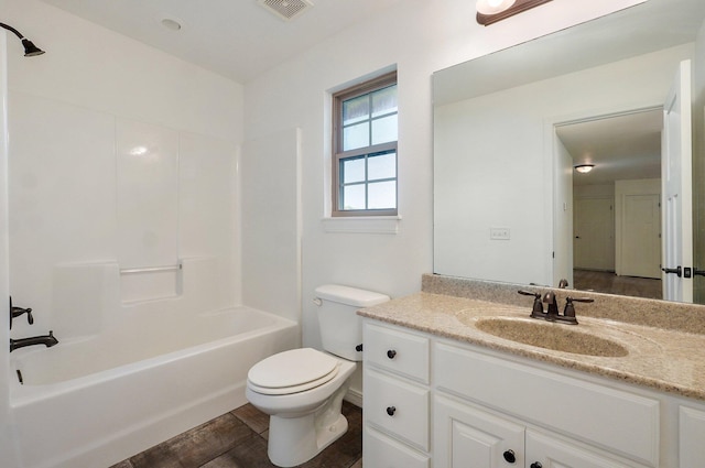 2000 E Greenwich Dr, Ozark, MO 65721 - full bath featuring vanity, tub / shower combination, and wood finished floors