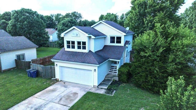 4147 E Kellis Ct, Springfield, MO 65802 - traditional-style house with stairway, driveway, and roof with shingles