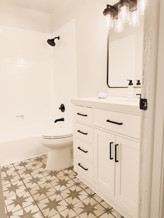 105 Horseshoe Dr, Nixa, MO 65714 - full bathroom featuring vanity, shower / bath combination, and tile patterned floors