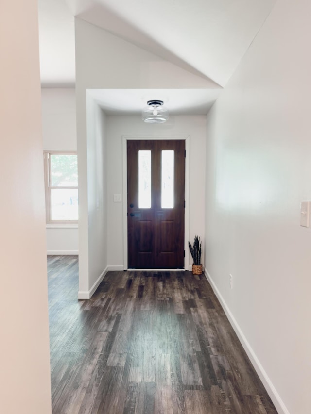 105 Horseshoe Dr, Nixa, MO 65714 - foyer with dark wood finished floors and baseboards