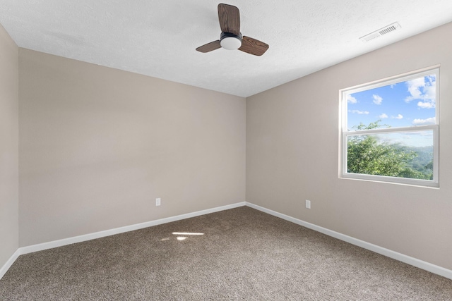 2505 Talking Rocks Rd, Branson West, MO 65737 - spare room featuring carpet floors, ceiling fan, and a textured ceiling