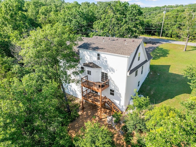 2505 Talking Rocks Rd, Branson West, MO 65737 - aerial view of property and surrounding area featuring a forest