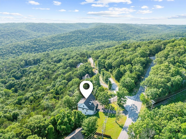 2505 Talking Rocks Rd, Branson West, MO 65737 - bird's eye view of a heavily wooded area