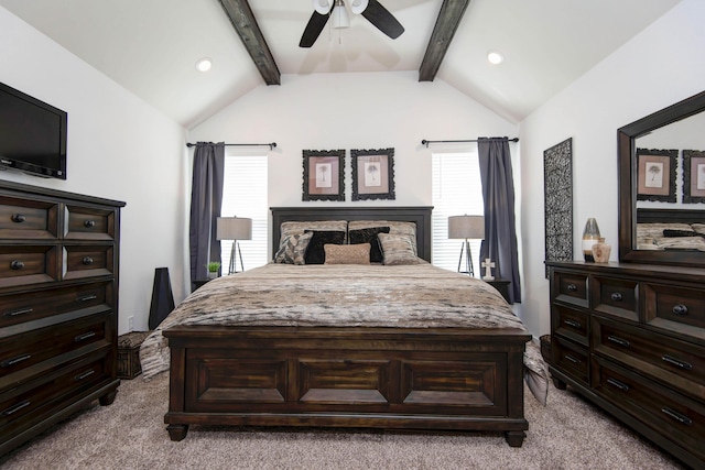 1604 N Bristol Ave, Springfield, MO 65802 - bedroom featuring light colored carpet, ceiling fan, and recessed lighting