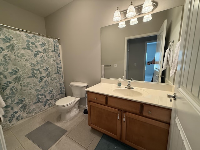 1352 N Sandy Creek Cir Unit 3, Nixa, MO 65714 - full bath with tile patterned flooring, vanity, and a shower with curtain