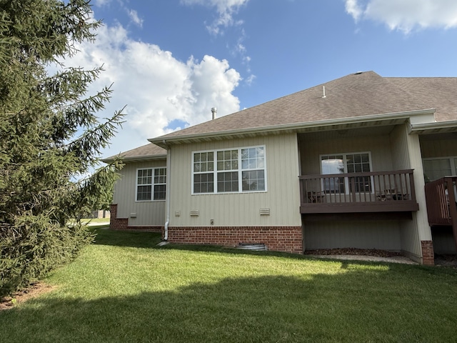1352 N Sandy Creek Cir Unit 3, Nixa, MO 65714 - view of property exterior with a lawn and a shingled roof