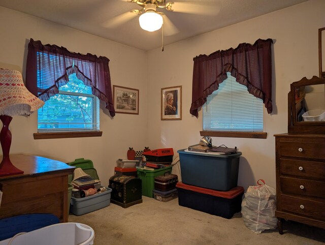 1202 S 11th St, Ozark, MO 65721 - carpeted bedroom featuring a ceiling fan