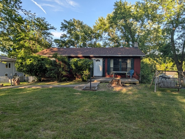 1202 S 11th St, Ozark, MO 65721 - back of house featuring a chimney