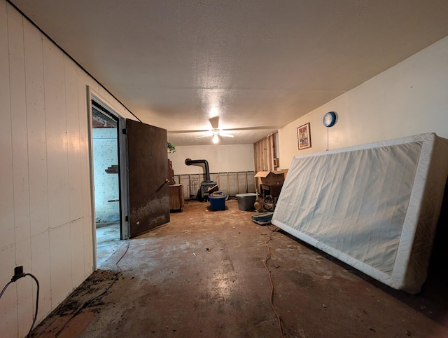 1202 S 11th St, Ozark, MO 65721 - below grade area with a wood stove
