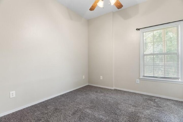 223 Roundhill Rd, Branson, MO 65616 - carpeted empty room with a ceiling fan and baseboards