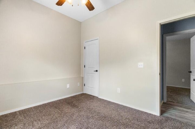 223 Roundhill Rd, Branson, MO 65616 - carpeted spare room with ceiling fan and baseboards