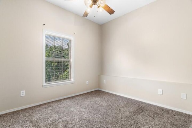 223 Roundhill Rd, Branson, MO 65616 - carpeted spare room with a ceiling fan and baseboards