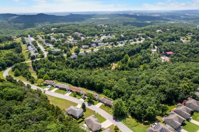 223 Roundhill Rd, Branson, MO 65616 - aerial view of residential area featuring a heavily wooded area