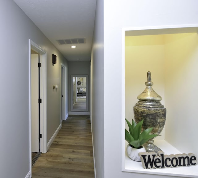 3457 S Barnes Ave, Springfield, MO 65804 - hallway with wood finished floors and recessed lighting