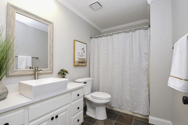 3457 S Barnes Ave, Springfield, MO 65804 - full bath featuring vanity and ornamental molding