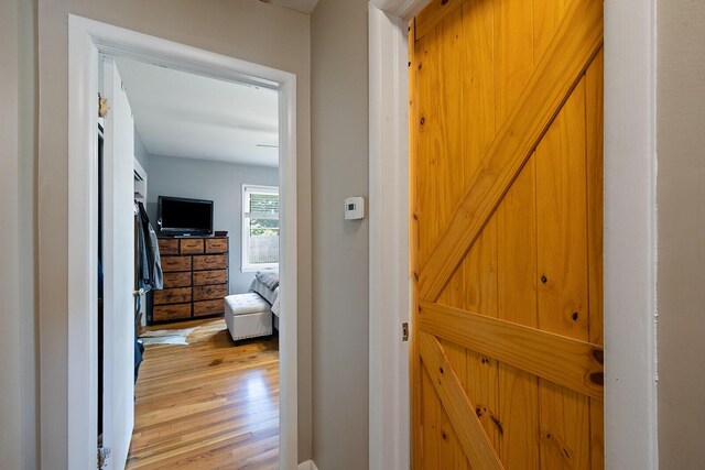 1704 E Latoka St, Springfield, MO 65804 - hallway with light wood-style floors