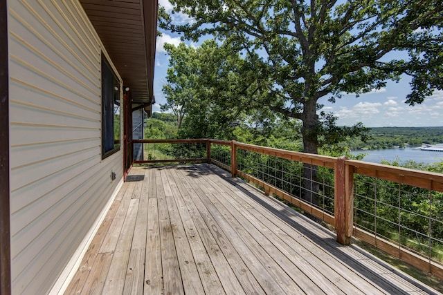 730 Peebles Point Rd, Cape Fair, MO 65624 - deck with a water view