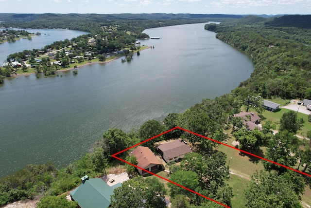 730 Peebles Point Rd, Cape Fair, MO 65624 - view of property location featuring a large body of water and property boundaries highlighted