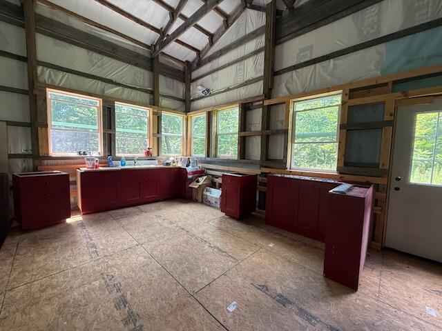 890 Bluebird Ln, Sparta, MO 65753 - sunroom / solarium featuring lofted ceiling
