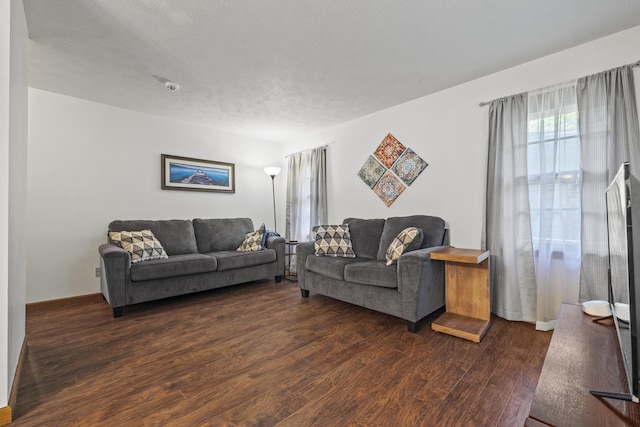 716 S Rogers Ave, Springfield, MO 65804 - living room featuring dark wood-style flooring