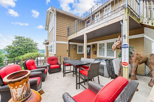 120 N 4th St, Branson, MO 65616 - view of patio / terrace featuring outdoor dining space and an outdoor hangout area