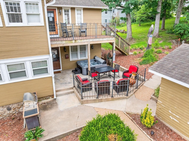 120 N 4th St, Branson, MO 65616 - view of patio / terrace with a deck and an outdoor living space