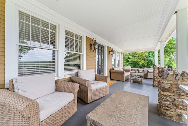 120 N 4th St, Branson, MO 65616 - covered porch with an outdoor hangout area