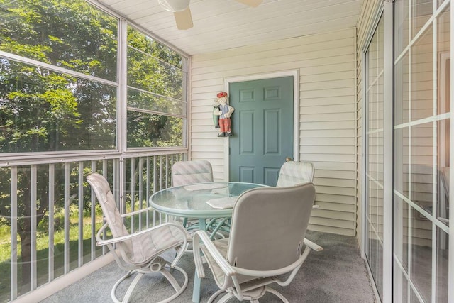 120 Spring Creek Ct Unit B1-U19, Branson, MO 65616 - sunroom with ceiling fan