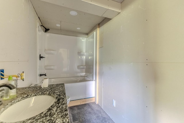 30274 State Highway Bb, Lebanon, MO 65536 - full bathroom with shower / bath combination, vanity, and tile patterned flooring