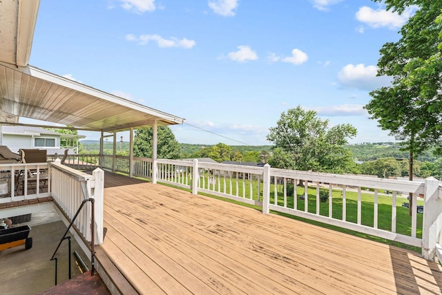 25720 Hillcrest Dr, Shell Knob, MO 65747 - deck with a yard