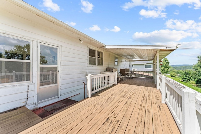 25720 Hillcrest Dr, Shell Knob, MO 65747 - wooden deck featuring outdoor dining space