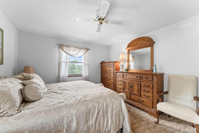 25720 Hillcrest Dr, Shell Knob, MO 65747 - carpeted bedroom with a ceiling fan