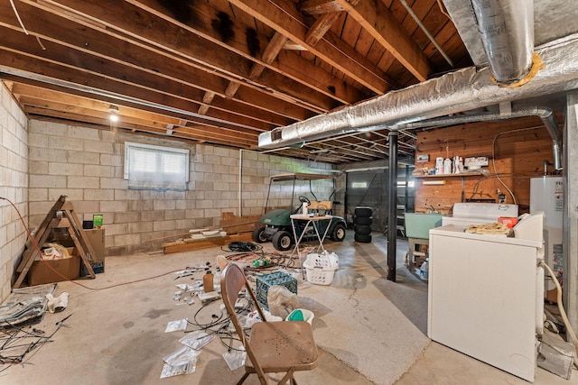 25720 Hillcrest Dr, Shell Knob, MO 65747 - below grade area featuring washer / dryer