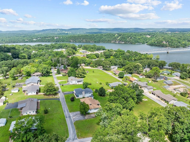 25720 Hillcrest Dr, Shell Knob, MO 65747 - aerial view of residential area featuring a nearby body of water and a notable bridge