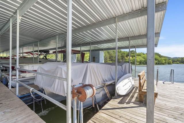 310 Turtle Cove Ln, Reeds Spring, MO 65737 - dock area with boat lift and a water view