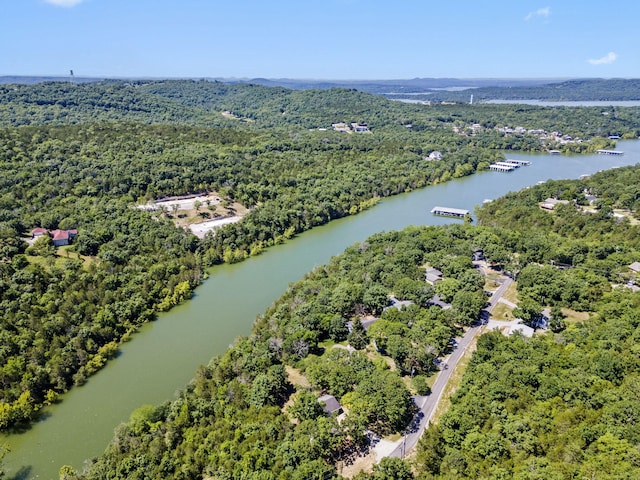 310 Turtle Cove Ln, Reeds Spring, MO 65737 - bird's eye view of a nearby body of water and a heavily wooded area
