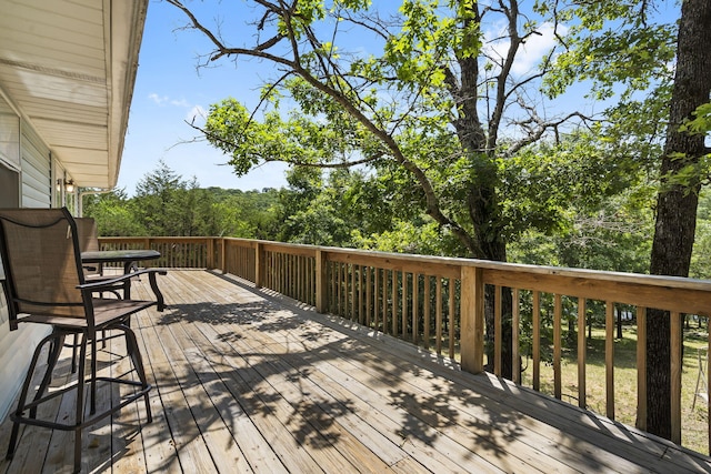 310 Turtle Cove Ln, Reeds Spring, MO 65737 - view of wooden terrace