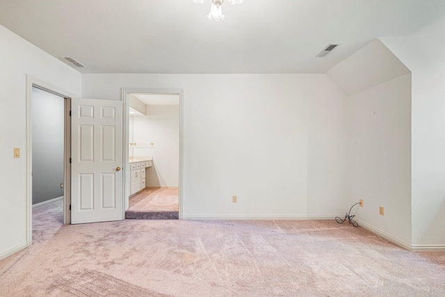2347 E Nottingham St, Springfield, MO 65804 - unfurnished bedroom with carpet floors and lofted ceiling