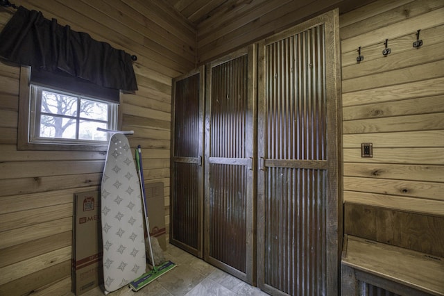 12132 W Farm Road 18, Walnut Grove, MO 65770 - bathroom featuring wooden walls