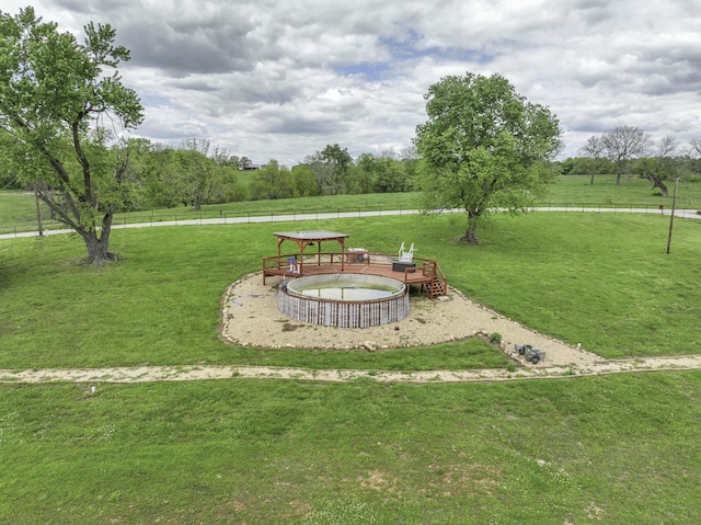 12132 W Farm Road 18, Walnut Grove, MO 65770 - view of yard with a wooden deck
