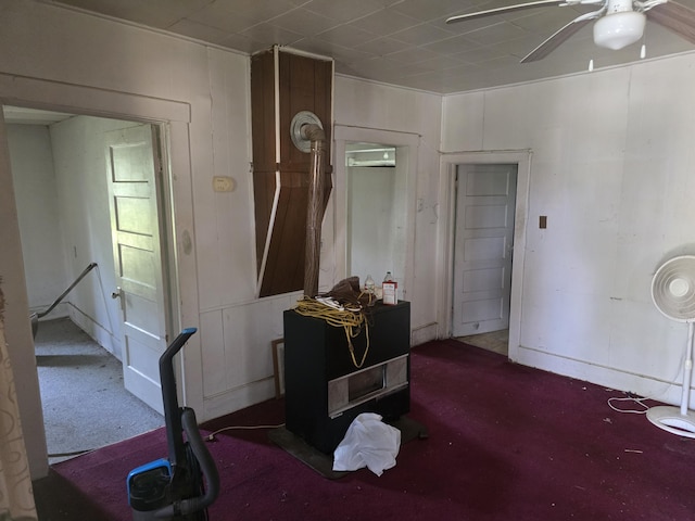 510 W 4th St, Willow Springs, MO 65793 - interior space with a ceiling fan