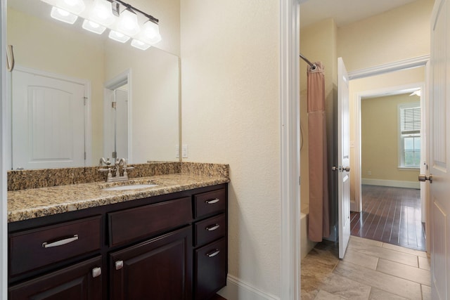 358 Spring View Pl, Reeds Spring, MO 65737 - full bath with vanity and shower / bath combination with curtain