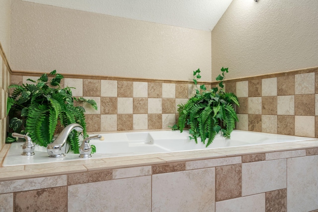 358 Spring View Pl, Reeds Spring, MO 65737 - bathroom featuring a textured wall and a garden tub