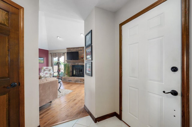 3141 E Raynell St Unit D, Springfield, MO 65804 - hall featuring baseboards and light wood-style floors