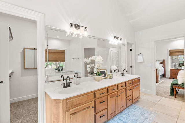 1303 E Eaglegate Pkwy, Springfield, MO 65804 - ensuite bathroom featuring double vanity and tile patterned floors