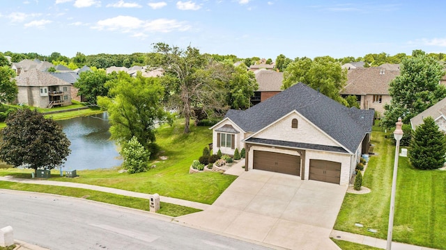 1303 E Eaglegate Pkwy, Springfield, MO 65804 - aerial perspective of suburban area featuring a large body of water