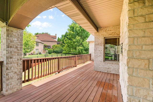 1303 E Eaglegate Pkwy, Springfield, MO 65804 - wooden terrace with a fenced backyard