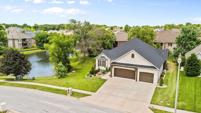 1303 E Eaglegate Pkwy, Springfield, MO 65804 - aerial view of residential area with a large body of water