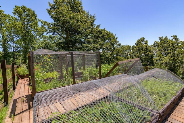10626 W State Highway 76, Cape Fair, MO 65624 - wooden deck with a garden