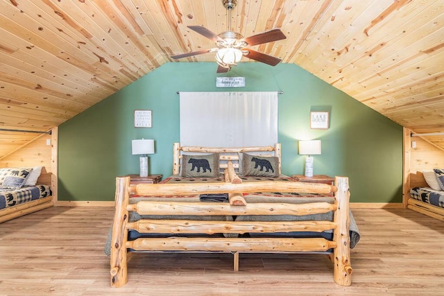10626 W State Highway 76, Cape Fair, MO 65624 - bedroom with wooden ceiling, wood finished floors, and vaulted ceiling